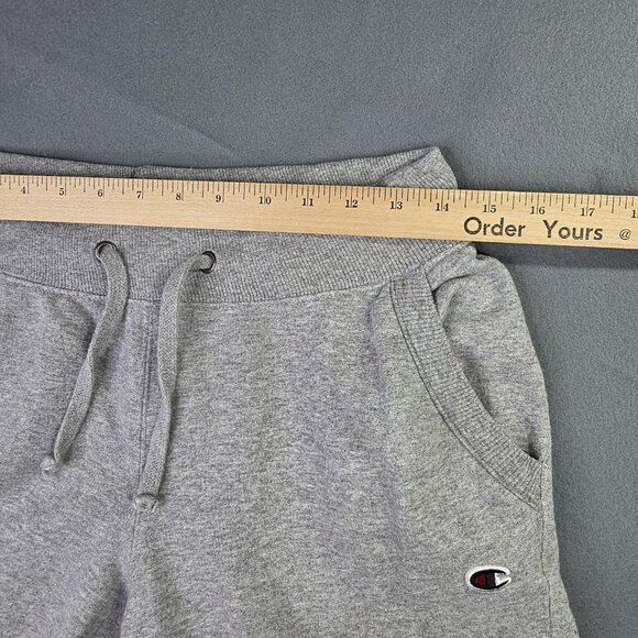 Champion Sweatpants Womens Medium Gray Athletic Joggers Script Logo Pants - Picture 7 of 10